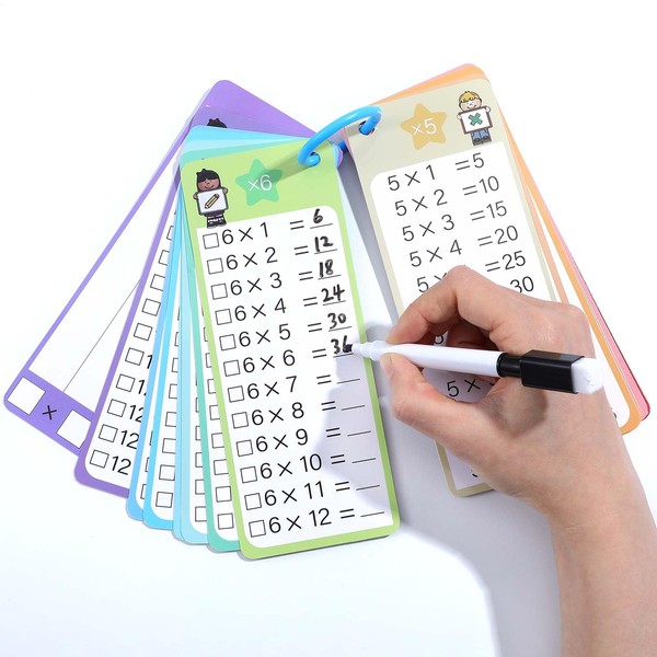 Ymapinc Multiplication Tables for Kids, Flash Cards 0-12 Educational Times