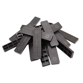 SILISTO Plastic Glazing Blocks 100 x 30 x 8 mm – Pack of 1000 – The Plastic Spacers are Suitable as: Wheel Chocks, Spacers, Leveling Plates, Glazing Blocks or Mounting Blocks