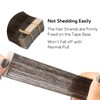 HOTBANANA Tape in Hair Extensions, 10 Inch 20pcs Light Dark