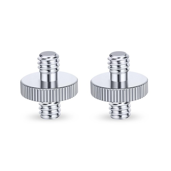LANXIRE 1/4" Male to 1/4" Male Threaded Tripod Screw Adapter,