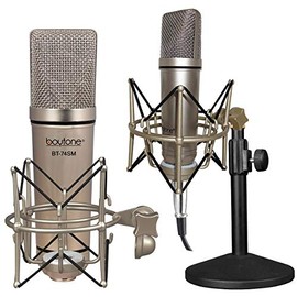 Boytone BT-74SM Plug & Play Podcast Cardioid Condenser Studio Microphone Recording, 34mm Large Diaphragm