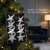 MIJOMA Christmas Decoration Hanging Decoration Stars Silver 6.5 cm Set