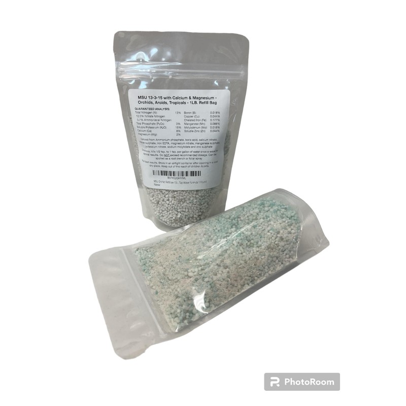 DOGNNAK MSU Orchid Fertilizer 13-3-15, Reverse Osmosis, Rain, Tap Water