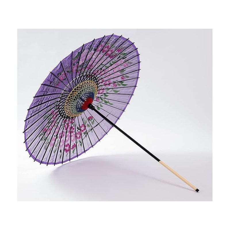 山本竹細工屋 （YAMAMOTOTAKIZAYIKUYA) Japanese Umbrella Silk Umbrella Sakurae Sequel Pattern Dance