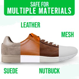 Rockin'Green Shoe Cleaning Kit - Shoe Cleaner Sneakers Solution with Brush Included - Sneaker Cleaner Kit Safe for Mesh, Nubuck, Leather, Suede - Deep Refresh Care Kit (8.8fl oz)