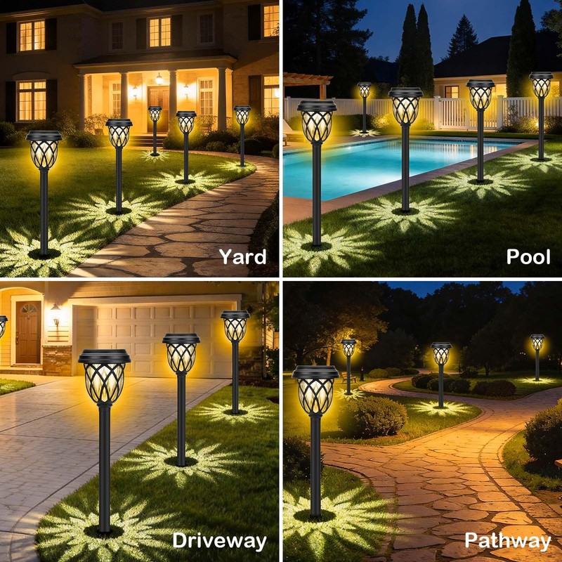 ruhotili Solar Outdoor Lights, Outdoor Waterproof IP65, Bright Powered by