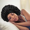 HSAJS Sleeping Cap, Multifunctional Soft Satin Hair Cap, Breathable Hair