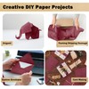 RUSPEPA Wine Red Kraft Wrapping Paper Roll, 17.5"x 393"(32.8'), Recyclable
