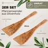 HAUSWALD® Olive Wood Spatula - Set of 2 [Extra Wide