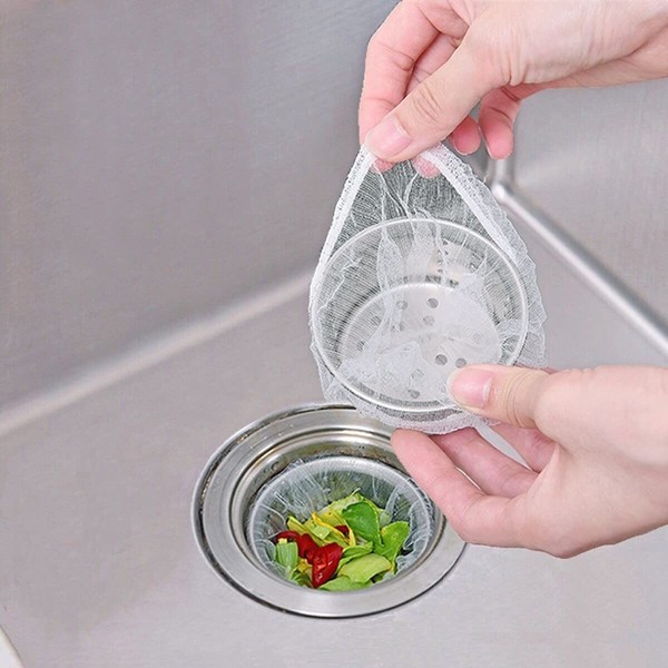 Kitchen Sink Strainer Mesh Bag- 200 PCS Disposable Sink Net