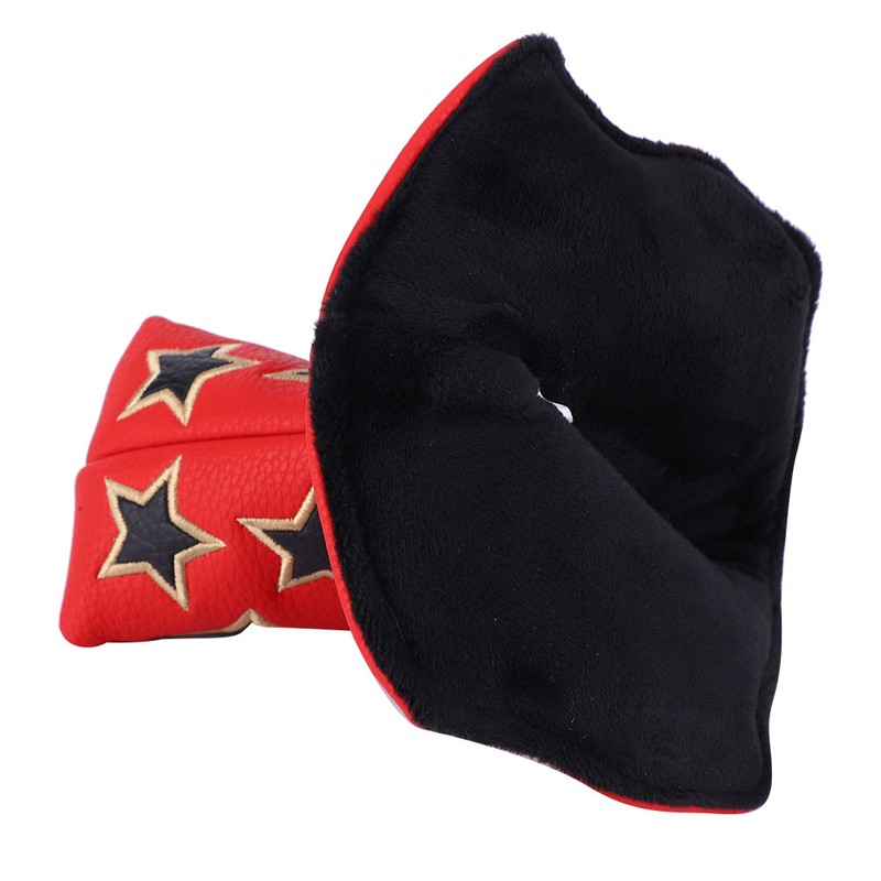 L Shape PU Leather Star Embroidery Semicircular Waterproof Thicken Plush