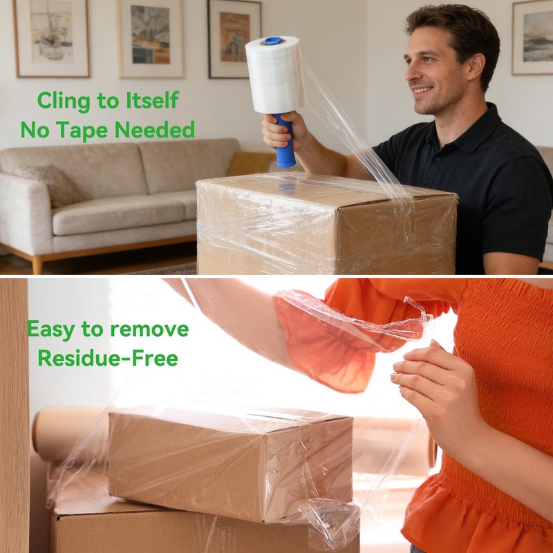 PAFEI 5 inch Plastic Stretch Film Shrink Wrap Roll for