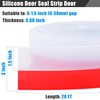 Door Draft Stopper Silicone Seal Strip (Clear, 3INx20FT)