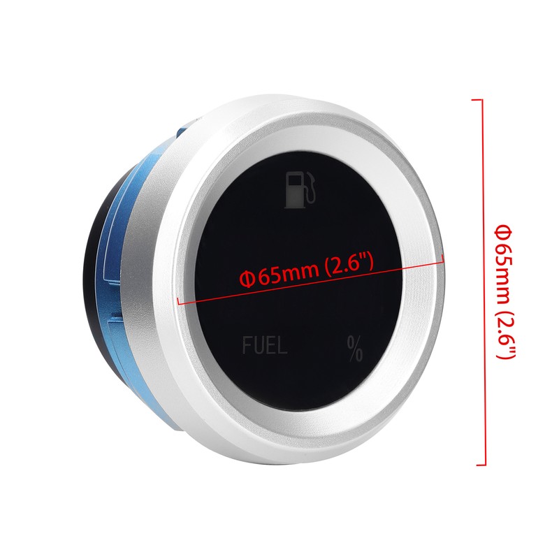 Digital Fuel Level Gauge with Flashing Alarm Car Fuel Level