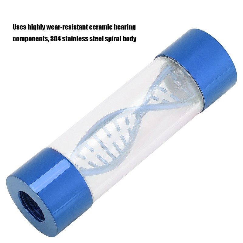 Water Flow Meter Multiple Color Metal Spiral G1/4 Female Thread