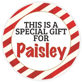 Kiwi Gifts This is a Special Gift for Paisley - 100 Pack Circle Stickers 3 Inch - Christmas