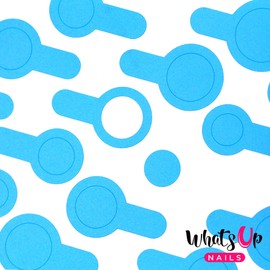 Whats Up Nails - Dots Scales Vinyl Stencils for Nail Art Design (2 Sheets, 64 Stencils Total)