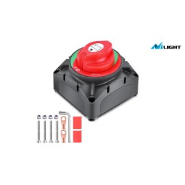 Nilight ON Off Battery Switch 12V 24V 48V 600A High Switch Disconnect Isolator