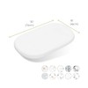 Kushies Baby 100% Breathable Cotton Percale Bassinet Sheet, Fully Elasticized-