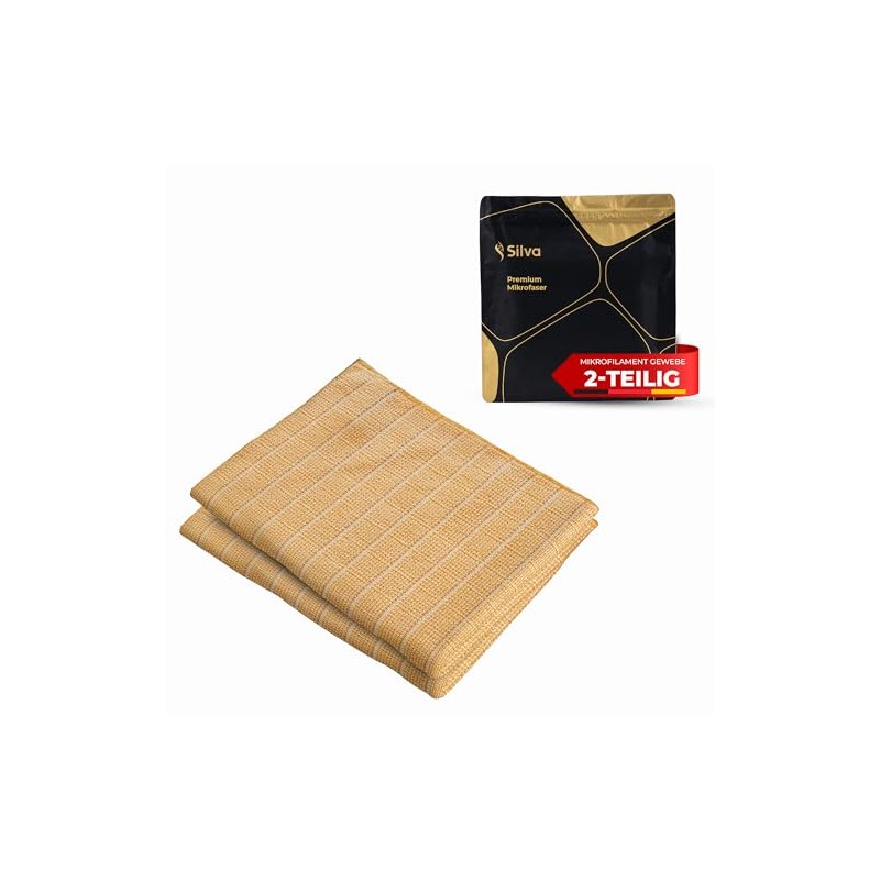 Silva Super All-Purpose Cleaning Cloth, Beige, Pack of 2, 20