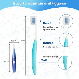 Ceonam 3-Pack Orthodontic Dental Care Kit – Includes Soft Bristle Toothbrushes and Braces-Friendly Brush Flosser for Cleaner Interdental Brush Toothpick, Essential Tools for Braces Hygiene Oral Care