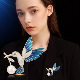 UNVAK - Broche de animales para mujeres y niñas, chapado en oro de 18 quilates, broche de imitación de animales, broche de solapa, joyería para el día de Acción de Gracias, cumpleaños, regalos de boda