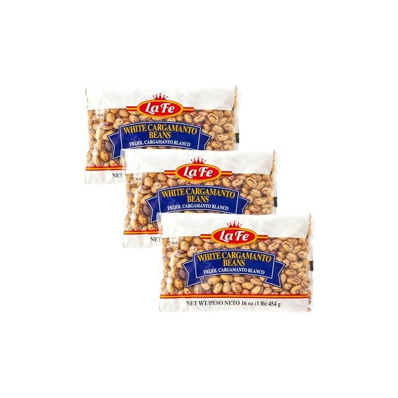 La Fe Frijol Cargamanto Blanco 16oz - 3 Pack -