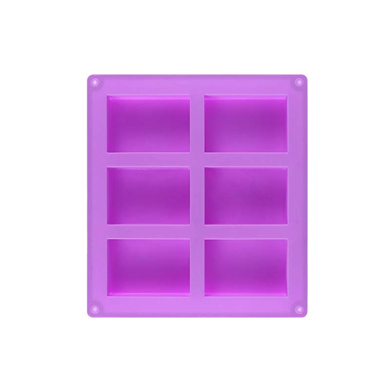 KINJOEK - Moldes de silicona para jabón (6 unidades, 36