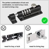Door Slide Latch, [Heavy Duty] [Weatherproof] Spopal Barn Door Latch