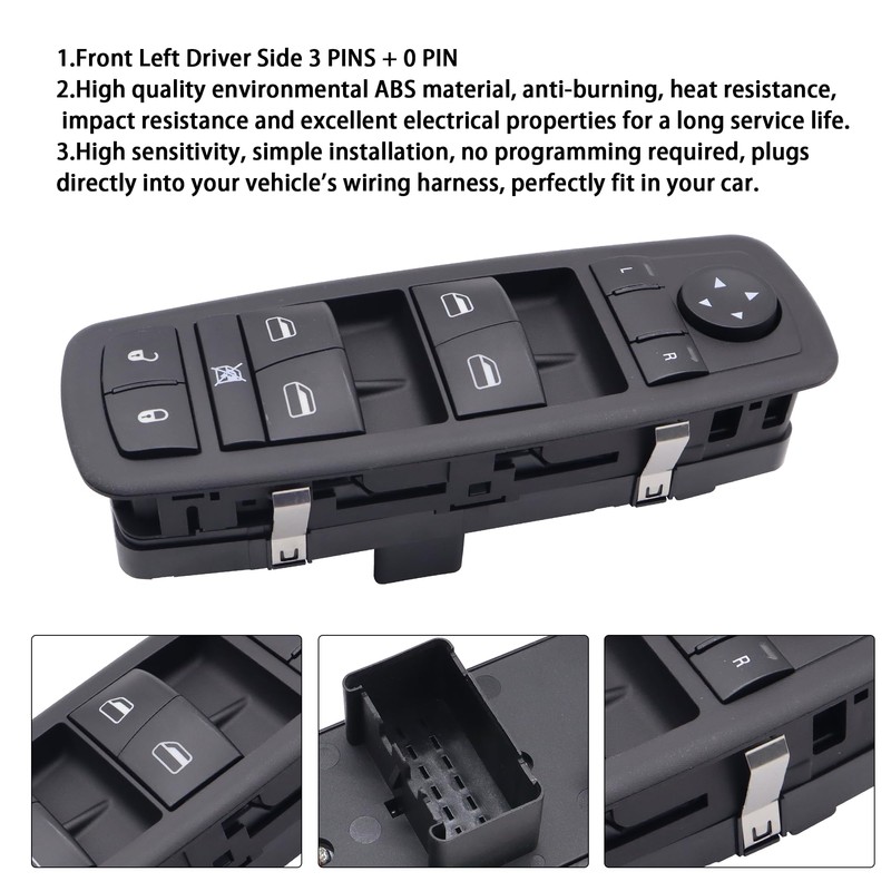 HiSport Master Power Window Switch (Front Left Driver Side) -