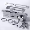 NNAA Storefront Door Mortise Lock Hook Deadbolt & Double Keyed