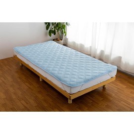Quick-drying Quick-Drying Bed Pad, For Summer, Q-max Value 0.3 or higher, [Teijin Mighty Top is used for filling] Bacteria Inhibitor, Odor Resistant, Dust Mite Prevention, Bed Pad, Cooling Pad, Cool