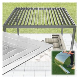 CghhDY Greenhouse Panels Clear Acrylic Plastic Sheet, Polycarbonate Roof Panels, UV Protection, for Outdoor, Sunrooms, Sheds, Huts, Easy to Cut(1.2x3m/4x9.8ft)