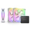 NZXT F120 RGB DUO TRIPLE PACK & RGB Controller [White]