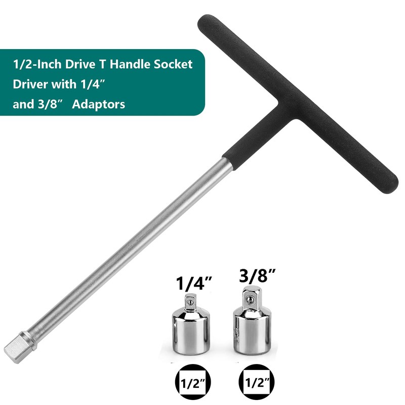 WINTOWIN 1/2” Drive T-Handle Socket Wrench，1/2-Inch Drive T Handle Socket