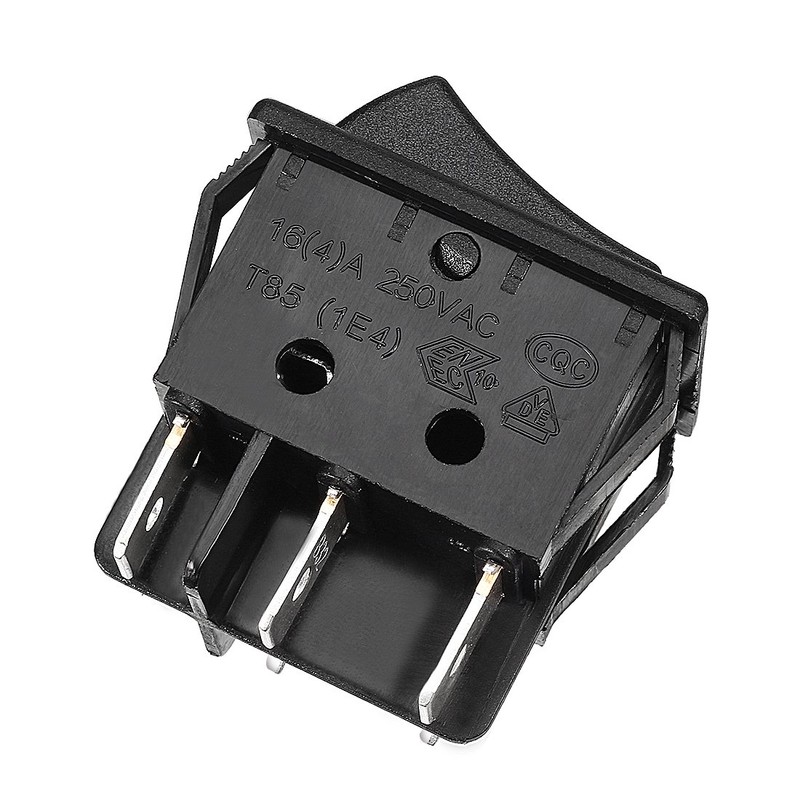 uxcell DPDT 6P 2Position 2NO 2NC ON-OFF Snap in Mounting