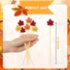 YQUQWN 120 PCS Maple Leaf Fall Cocktail Picks 4.7 Inch