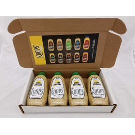 Koops' Organic Stone Ground Mustard, 12 oz. Bottle, 4 Pack