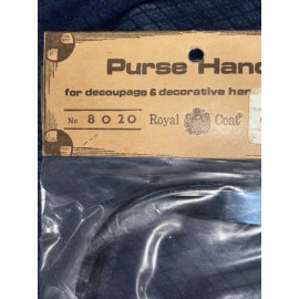 Royal Coat Vintage ROYAL COAT Blue MOP Lucite Round Purse Handle Replacement 8020 NOS