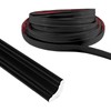 Black Quadrant Trim, Flexible Skirting Board Coving for Ceilings Plastic