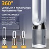 360° Combi Glass 2 in 1 HEPA+Carbon Replacement Filter Compatible