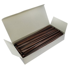 Commercial JA-011 Wood Painted Chopsticks, Brown, 50 Pairs, Commercial Dishwasher Safe