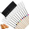 Pack of 12 Barbecue Sticks, BetterJonny Barbecue Skewers, Stainless Steel,