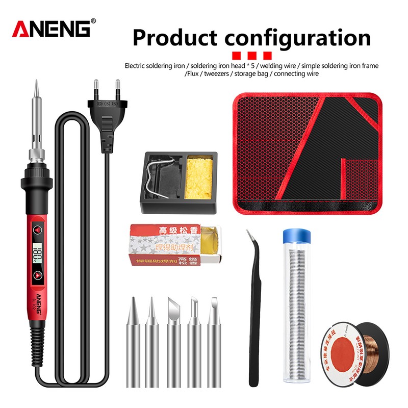 ANENG 12pcs Soldering Iron Kit Mini Electric Soldering Irons with
