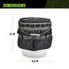 AWP AWP 51-Pocket Bucket Tool Organizer for Easy Tool Access,