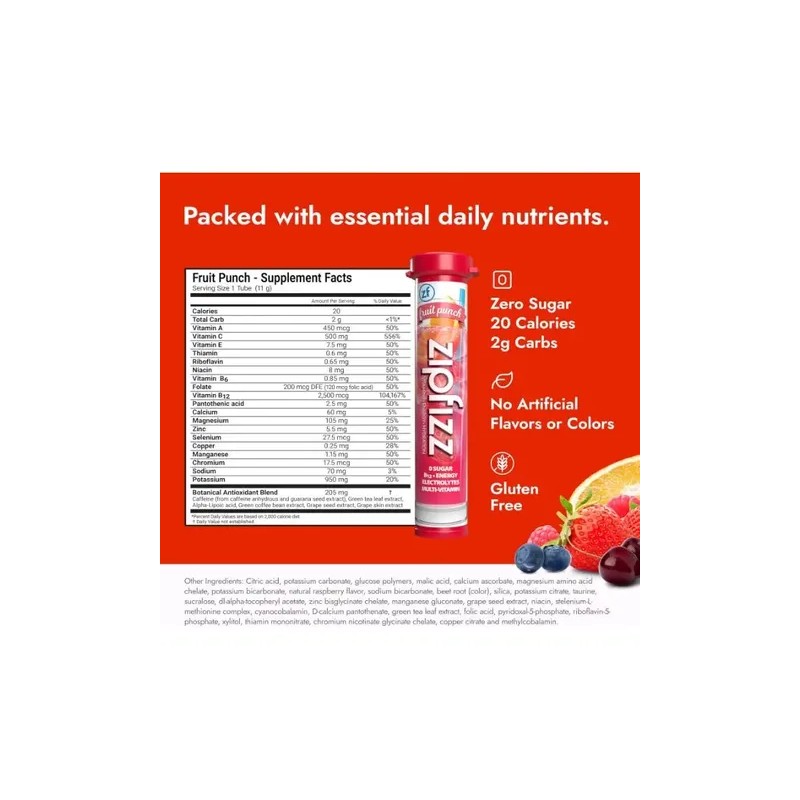 Zipfizz Energía Saludable Mezcla De La Bebida (15 Pack)