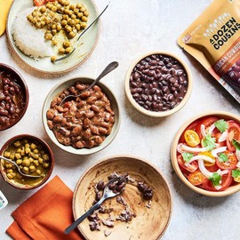 A Dozen Cousins Seasoned Microwave Beans Variety Pack - Black Beans, Garbanzo Beans, Refried Beans and More - Vegan and Vegetarian Non-GMO Meals Ready to Eat Made with Avocado Oil (6 Pack)