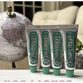 Marvis 4 Marvis Classic Strong Mint Toothpaste Lot 0.5 Oz 10 mL Each Mini Travel Size U
