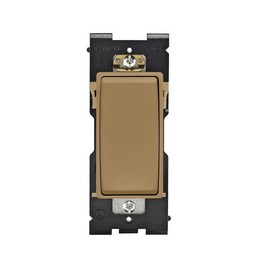 Leviton Renu Switch RE154-WC for 4-Way Applications, 15A-120/277VAC (Warm Caramel)