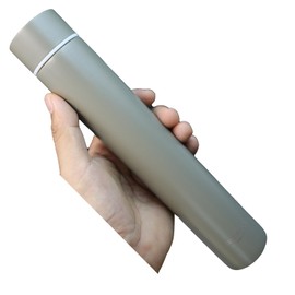 Thermos Flask Slim Long Water Bottle Dopper Stainless Steel 250 ml Sports Water Bottle (Grey)